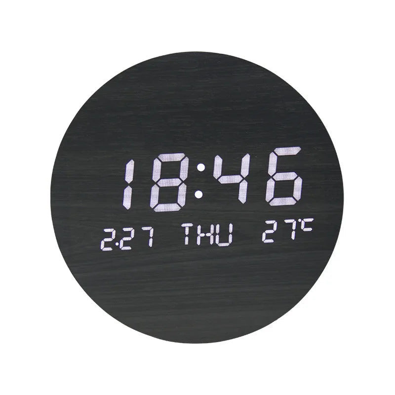 WoodenWake | Horloge de bureau LED écologique 6