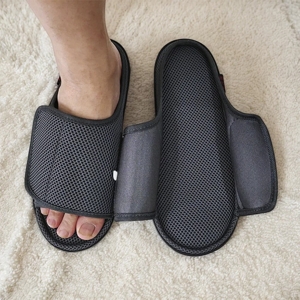 Adjustable Open-Toe Slippers For Diabetic Swollen Feet - Image 5