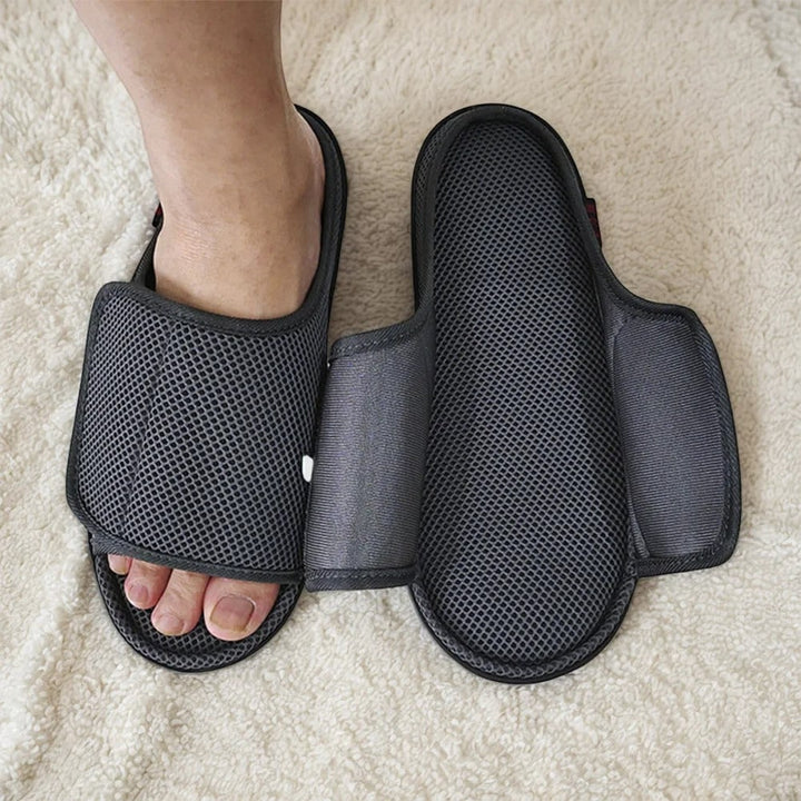 Adjustable Open-Toe Slippers For Diabetic Swollen Feet - Image 5