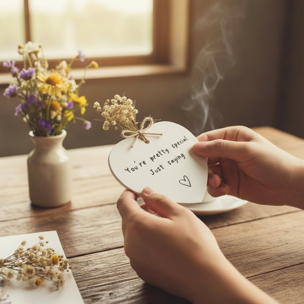 Decorazione da parete Cuore appeso Insegna in acrilico Citazione romantica Regalo