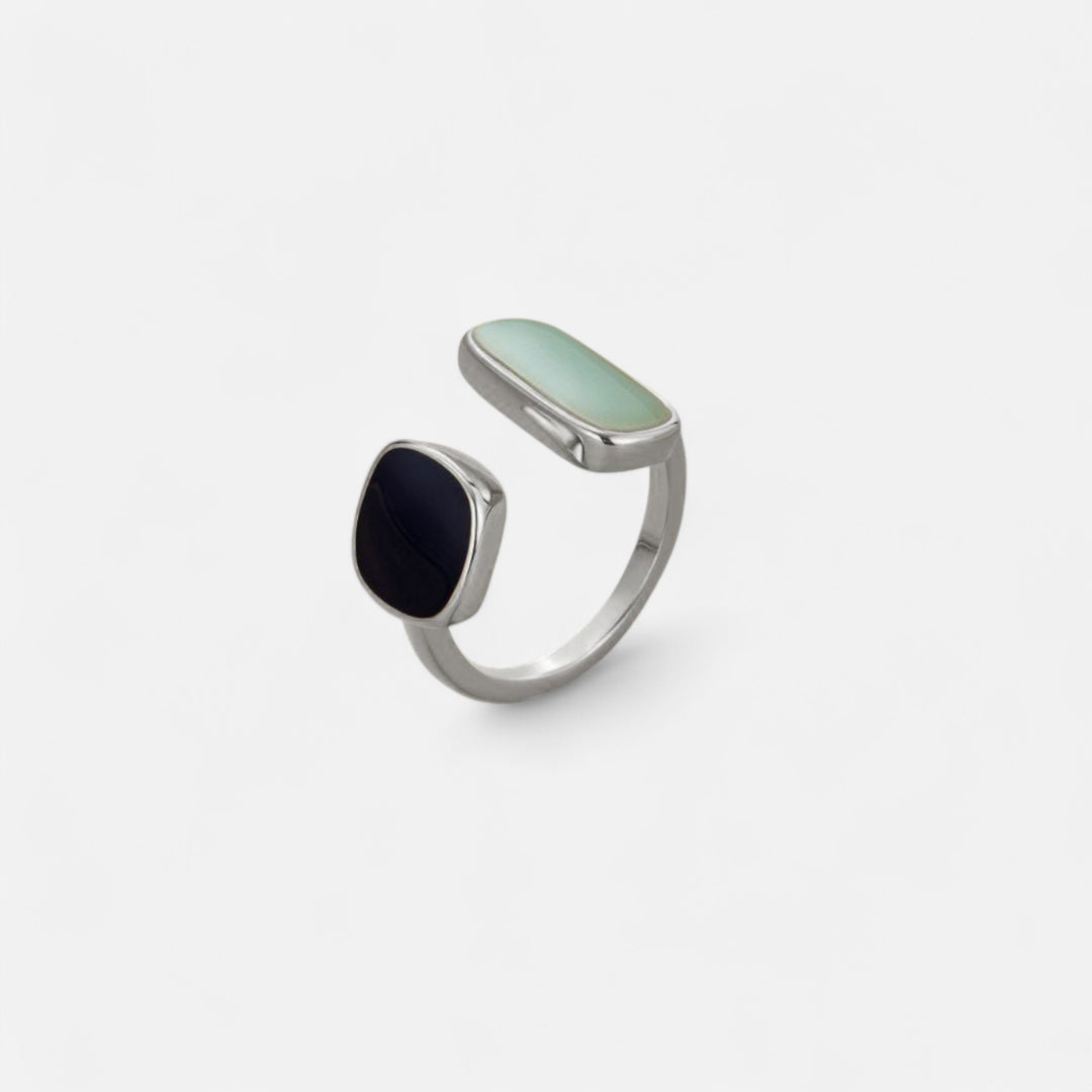 Celzoir | Bague Femme Aigue-Marine Enroulée Dorée