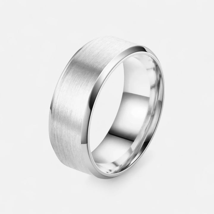 Celzoir | Bague Classy Homme en Tungstène Brossé – Finition Satinée et Confort Optimal