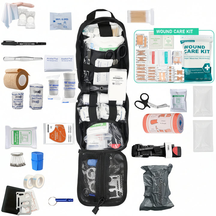 First Aid Kit Portable Emergency Survival Set Medical Supplies