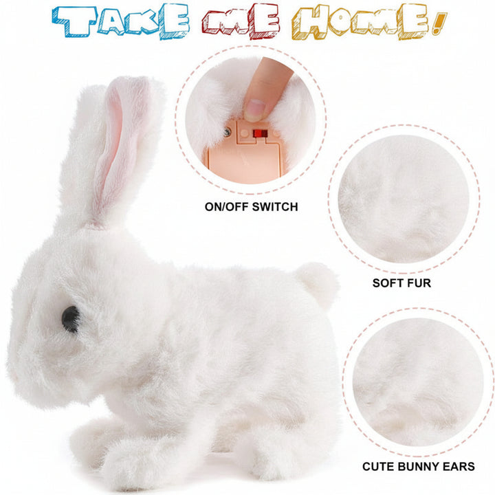 Plush Bunny Toy Interactive Walking Rabbit Sound Kids