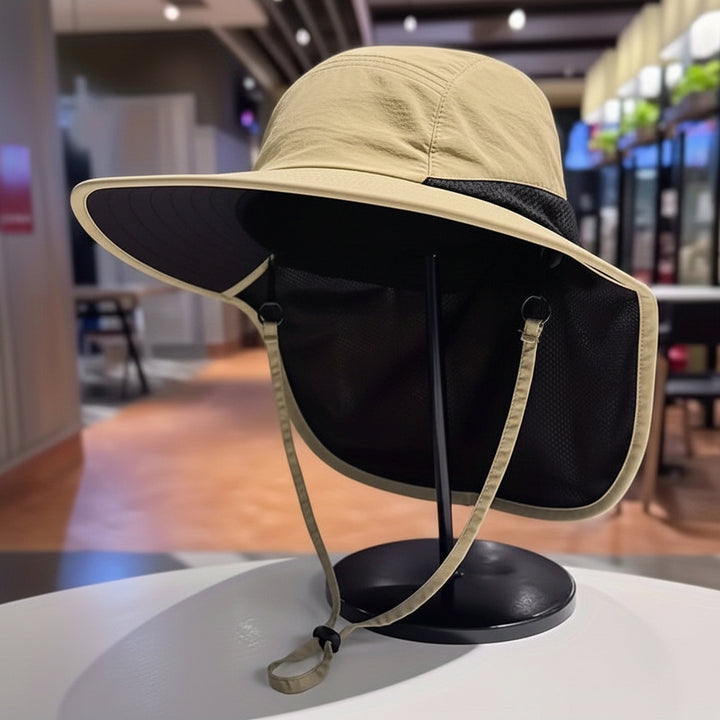 Hiking Sun Hat Wide Brim UV Protection Face Cover Cap