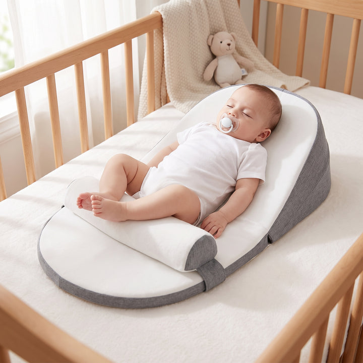 Baby Sleep Positioner Newborn Incline Wedge Support Bolster Anti Roll Pillow - Image 2