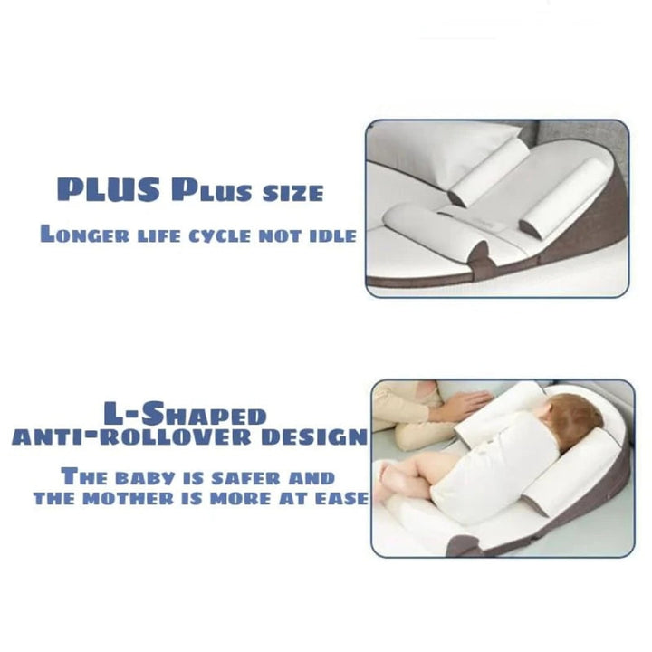 Baby Sleep Positioner Newborn Incline Wedge Support Bolster Anti Roll Pillow - Image 3
