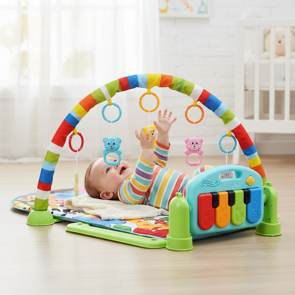 Baby Play Mat Musical Activity Gym Toys Infant Development