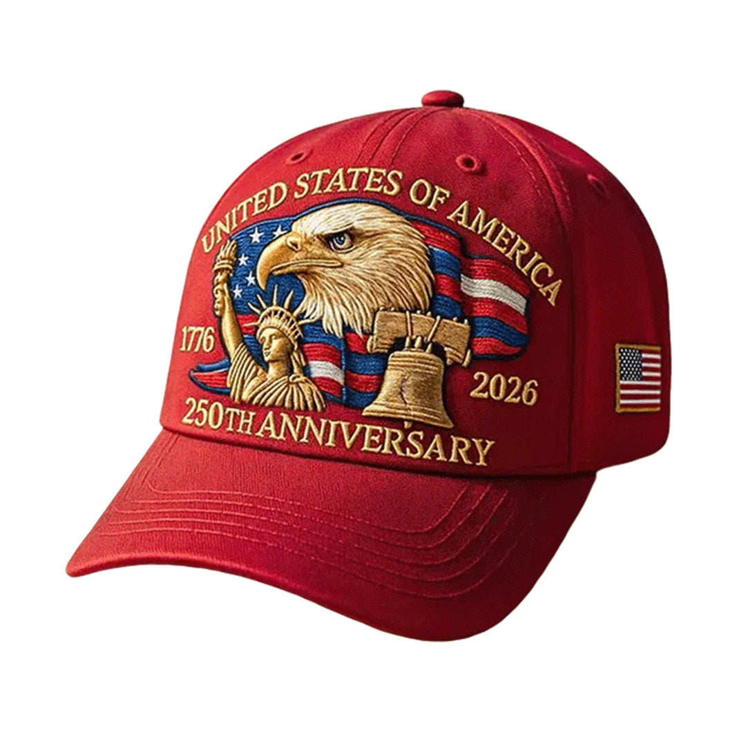 Baseball Cap Commemorative America 250th Anniversary Patriotic Eagle Statue Of Liberty American Flag - Image 2