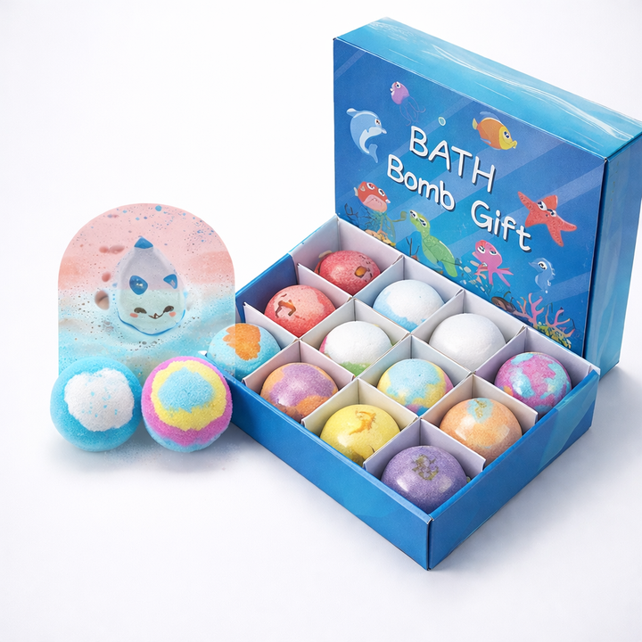 Bath Bomb Gift Set Kids Surprise Toy Fizzing Spa Bath Balls Pack