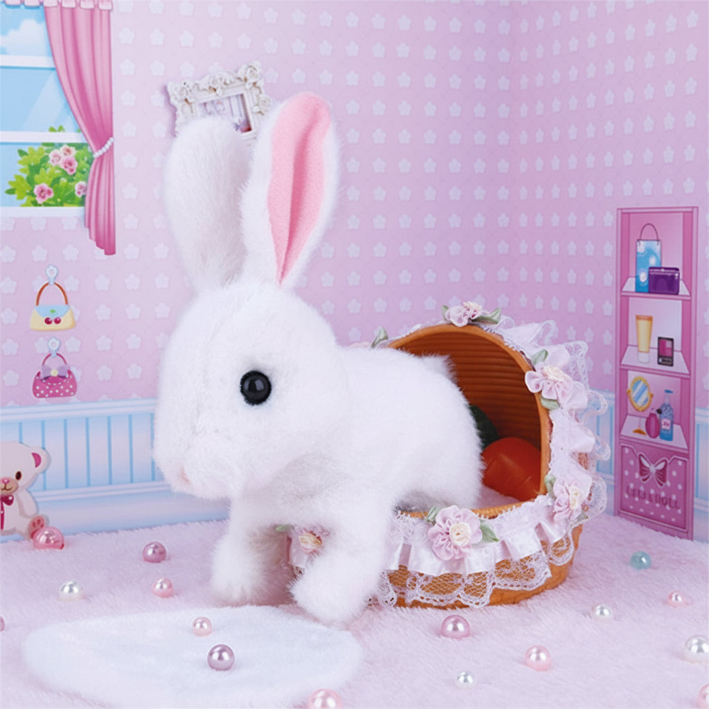Plush Bunny Toy Interactive Walking Rabbit Sound Kids