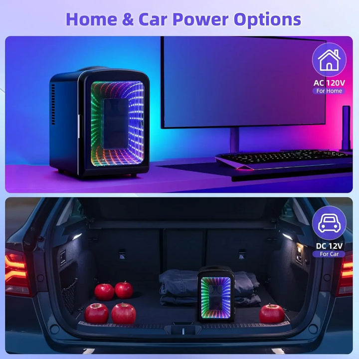 Bedroom Mini Fridge Mini Refrigerator Portable Compact - Image 4