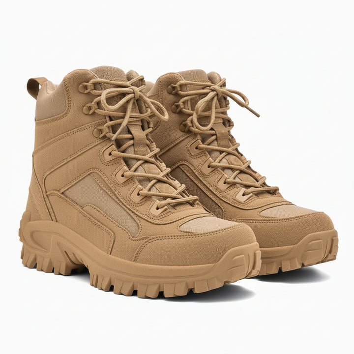 Mens Hiking Boots Round Toe Durable TPR Sole
