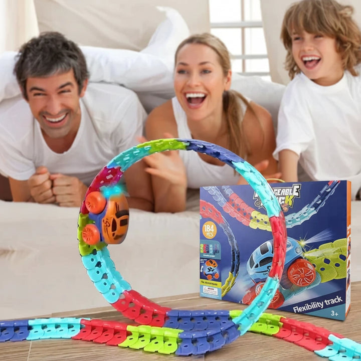 Car Track Toy Anti Gravity Flexible Race Track Set Kids