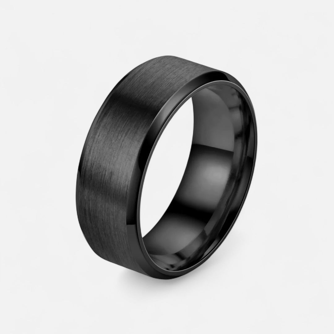 Celzoir | Bague Classy Homme en Tungstène Brossé – Finition Satinée et Confort Optimal