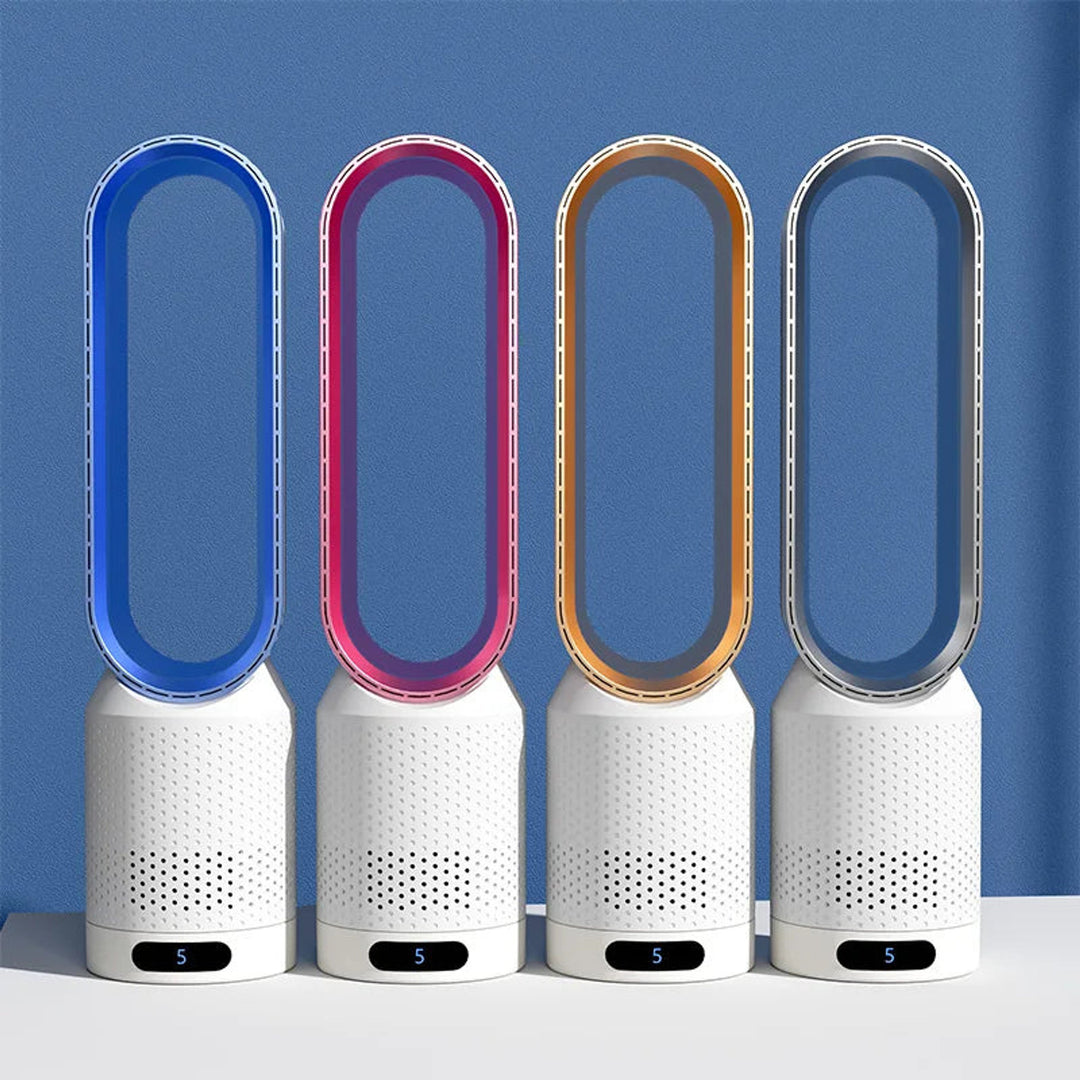 Bladeless Tower Fan Oscillating Standing With Airflow Control And Sleek White Design - Image 14