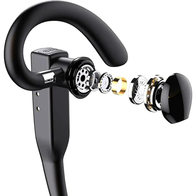 Bluetooth Earpiece Wireless Headset Black Over-Ear Charging Case 5.1 Hands Free - Image 8