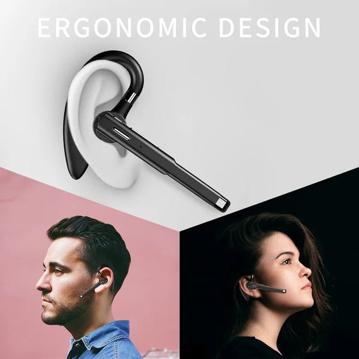 Bluetooth Headset Wireless Mic Handsfree Earpiece Noise Cancelling Charging Display - Image 7