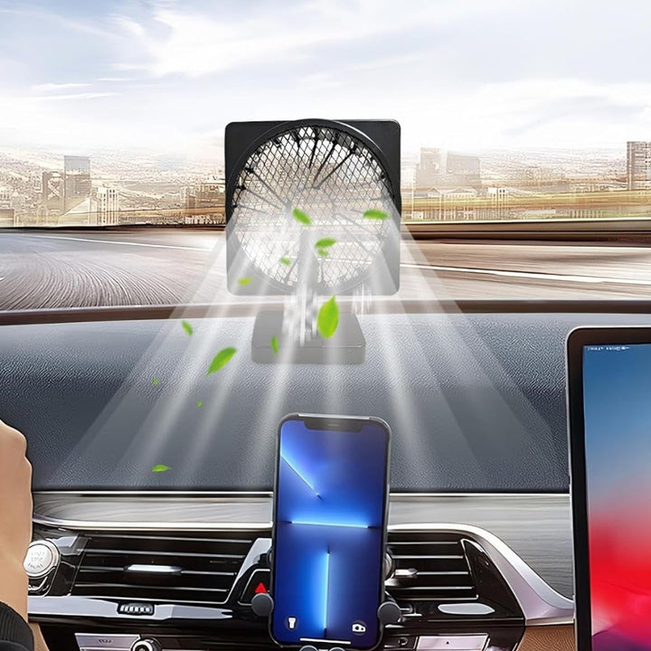 Box Fan Car Cooling Accessory Adjustable Angle Design - Image 3
