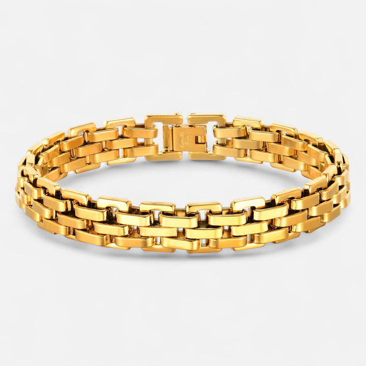 Celzoir | Bracelet Classy Homme à Maillons en Acier Inoxydable – Design Épuré et Finition Poli
