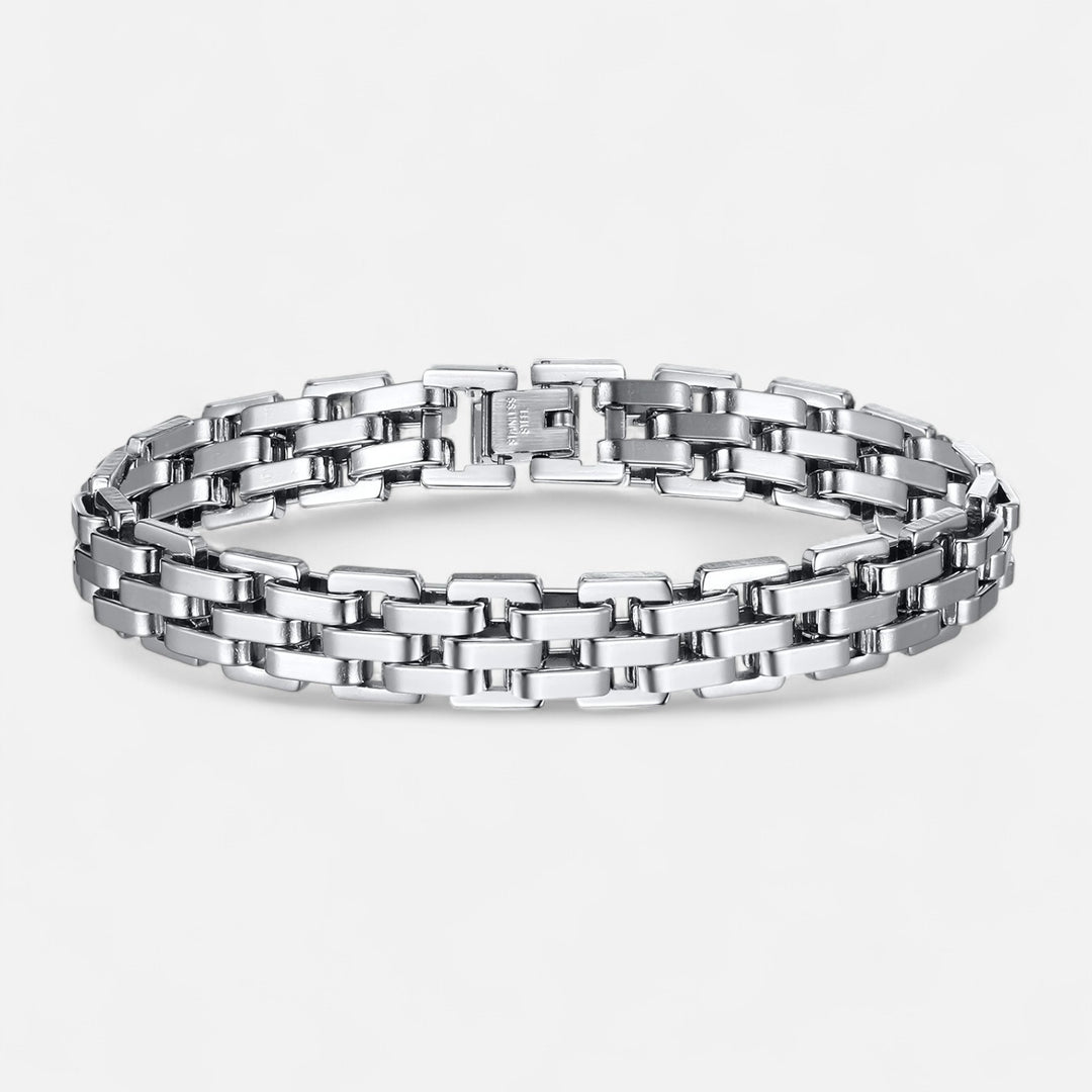 Celzoir | Bracelet Classy Homme à Maillons en Acier Inoxydable – Design Épuré et Finition Poli
