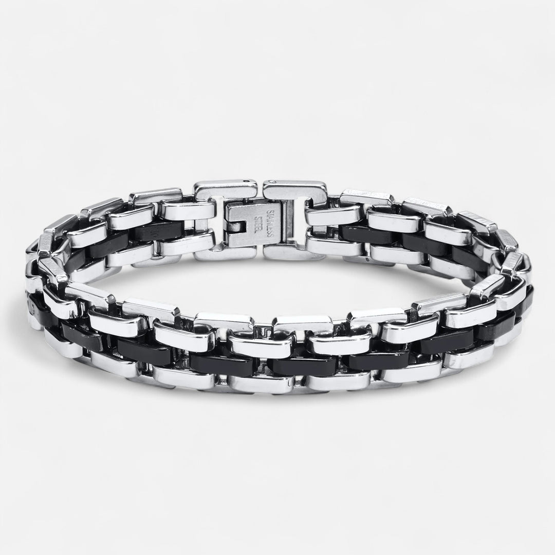 Celzoir | Bracelet Classy Homme à Maillons en Acier Inoxydable – Design Épuré et Finition Poli