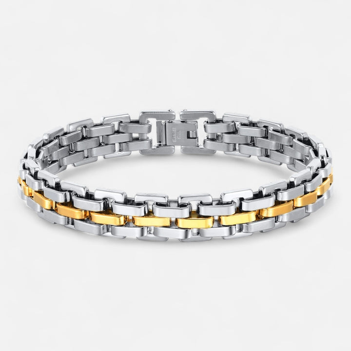 Celzoir | Bracelet Classy Homme à Maillons en Acier Inoxydable – Design Épuré et Finition Poli
