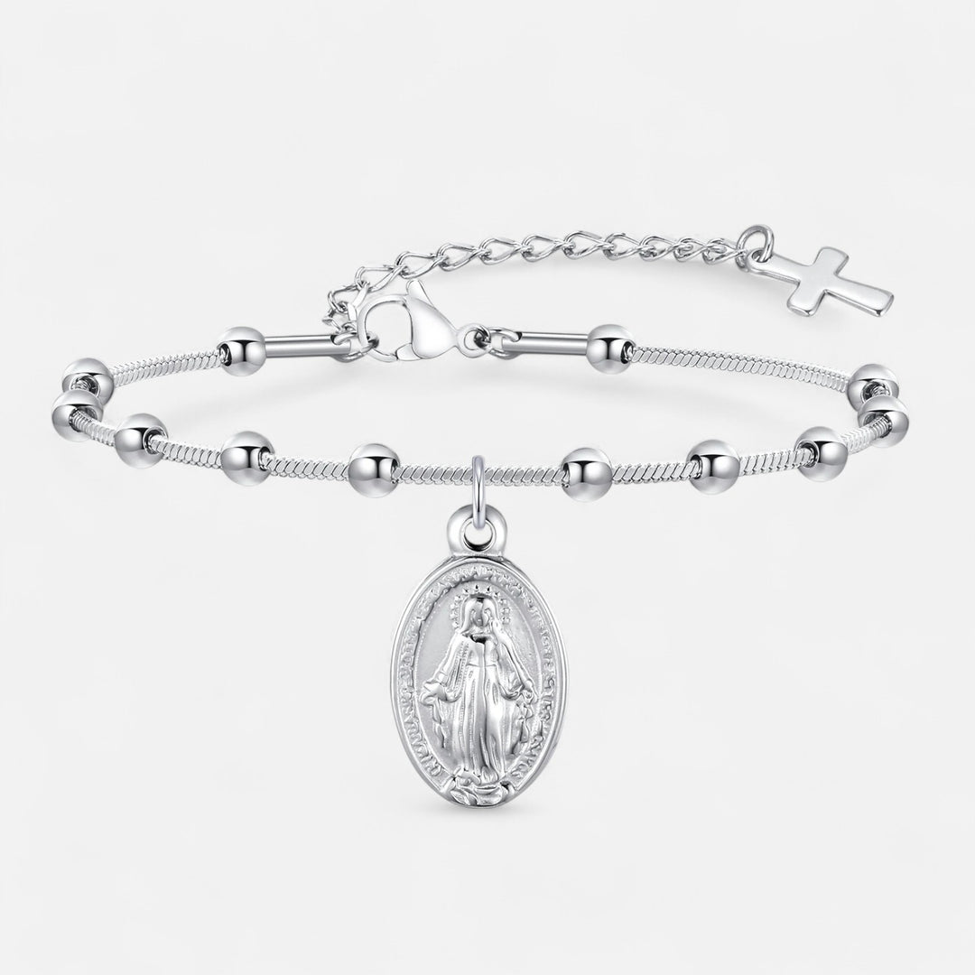 Celzoir | Bracelet Femme Acier Doré Croix Héritage