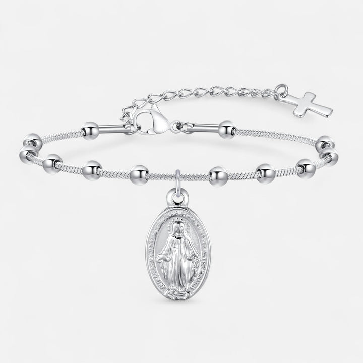 Celzoir | Bracelet Femme Acier Doré Croix Héritage