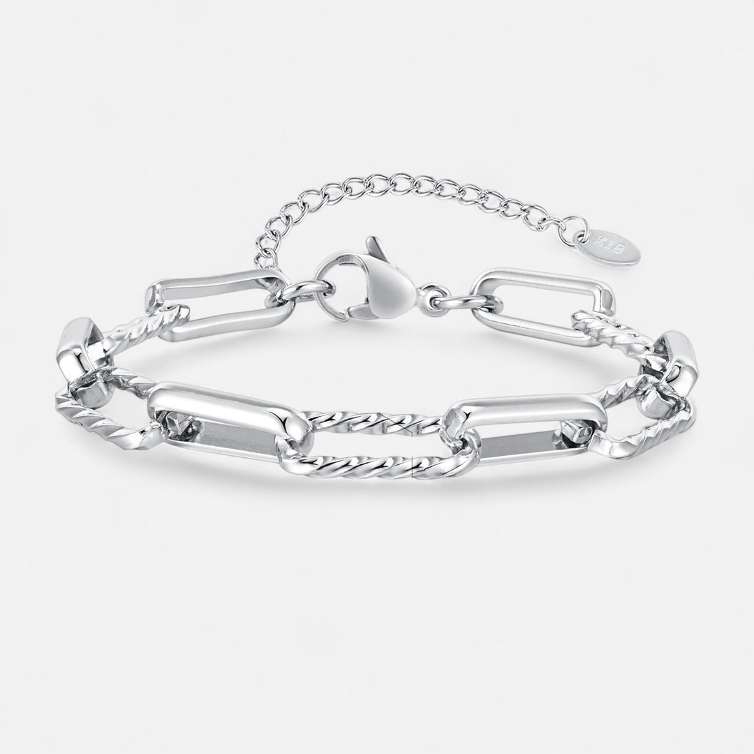 Celzoir | Women's Bracelet with Gold Rectangle Chain