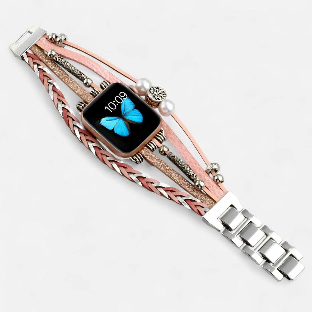 Celzoir | Bracelet Classy Femme Compatible Apple Watch – Design Élégant en Acier Inoxydable