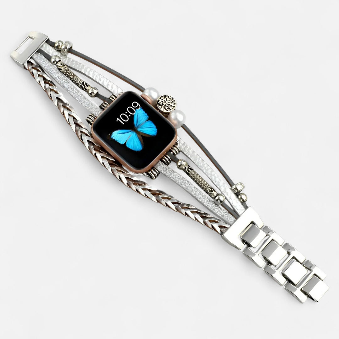 Celzoir | Bracelet Classy Femme Compatible Apple Watch – Design Élégant en Acier Inoxydable