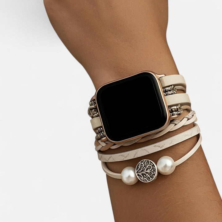 Celzoir | Bracelet Classy Femme Compatible Apple Watch – Design Élégant en Acier Inoxydable