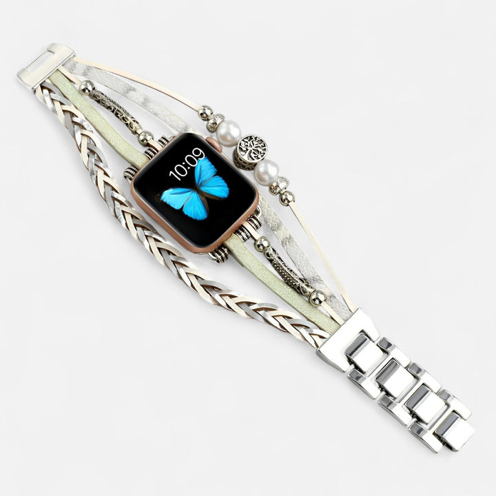 Celzoir | Bracelet Classy Femme Compatible Apple Watch – Design Élégant en Acier Inoxydable