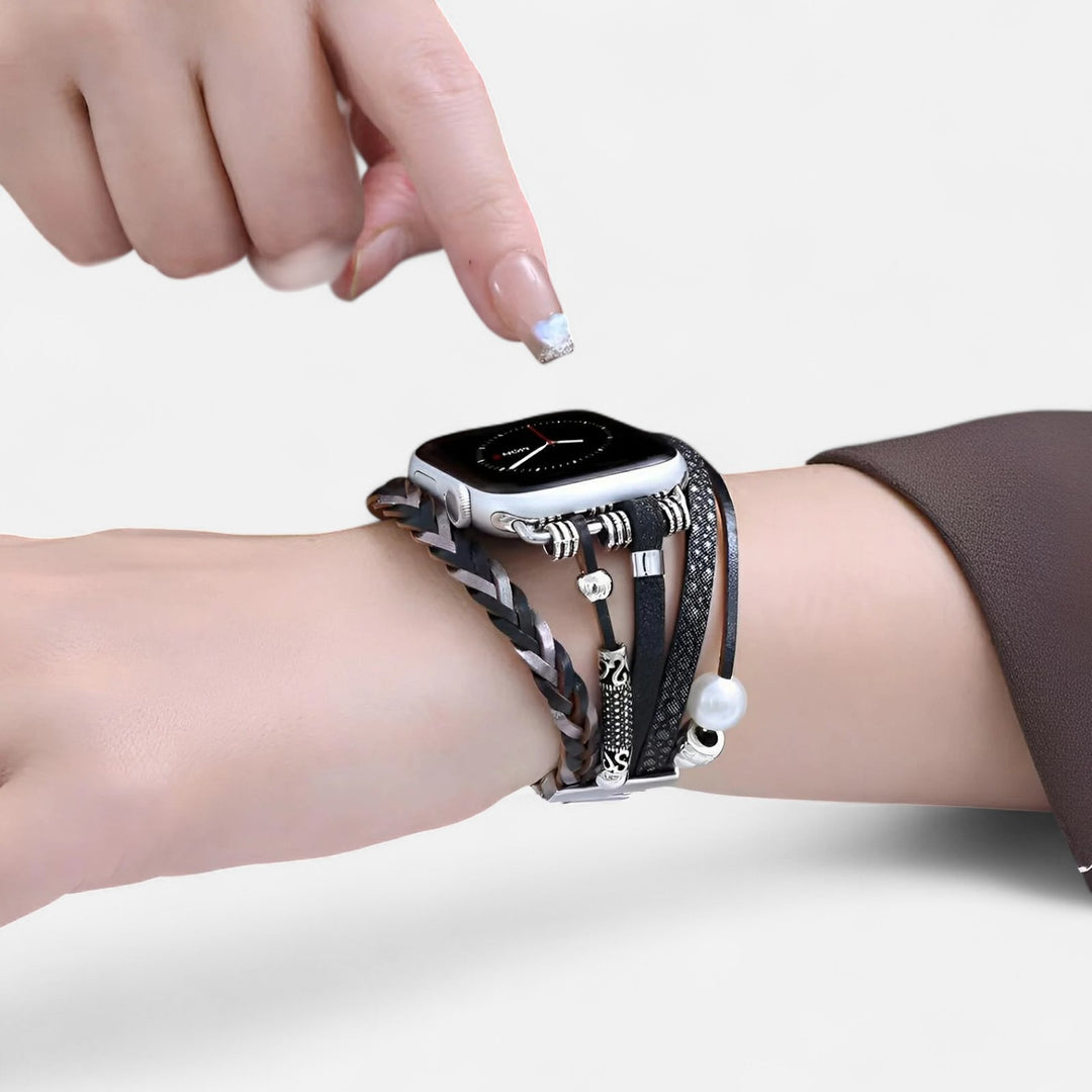 Celzoir | Bracelet Classy Femme Compatible Apple Watch – Design Élégant en Acier Inoxydable