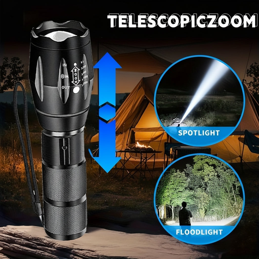 LED Turistická Světlo Voděodolným Hliníkovým Tělem