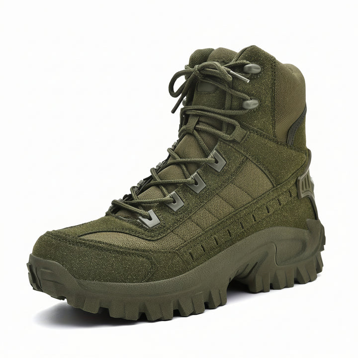 Mens Hiking Boots Round Toe Durable TPR Sole