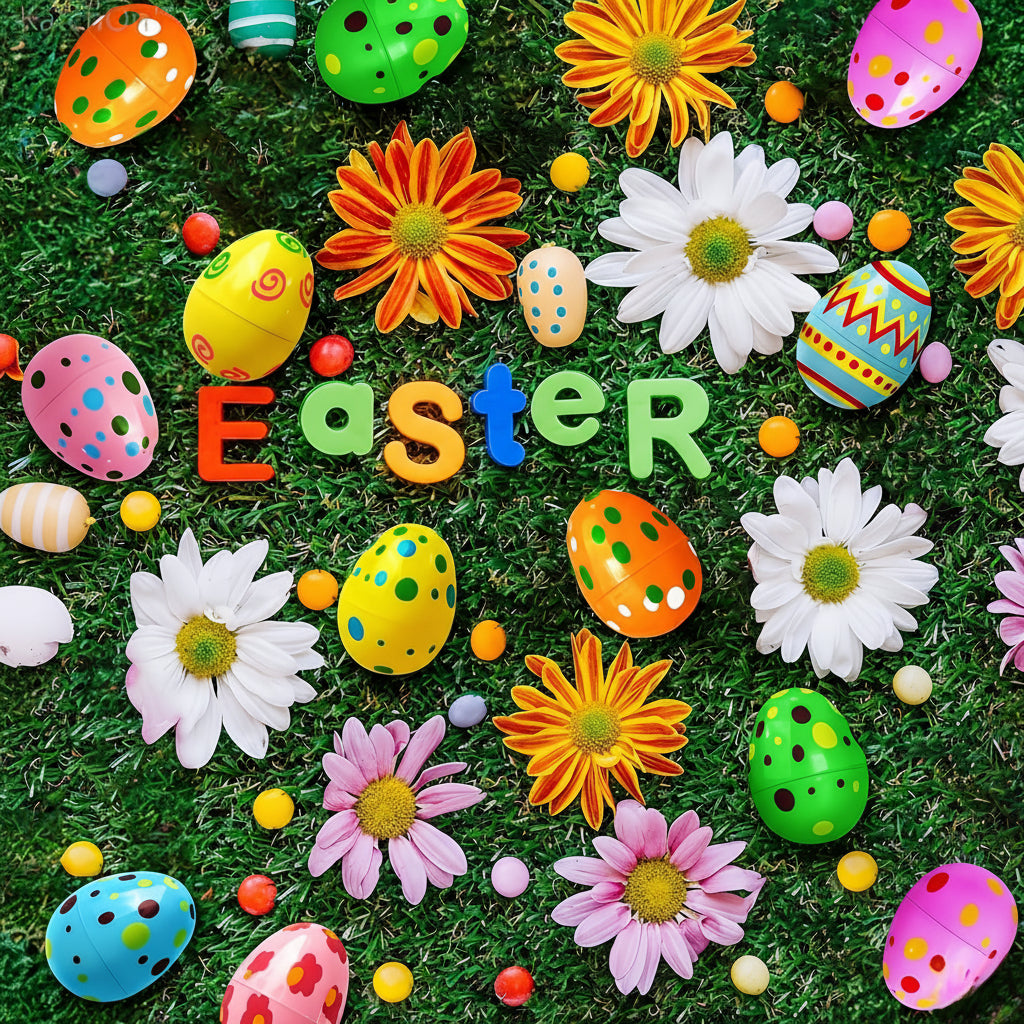 Plastic Easter Eggs Set Colorful Fillable Toys Holiday Fun