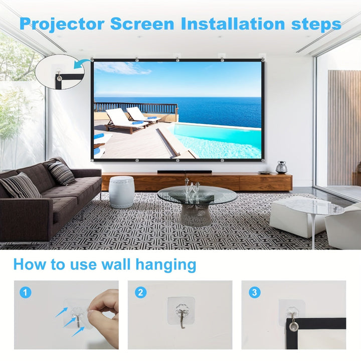 Portable Projector Screen World Cup Home Use