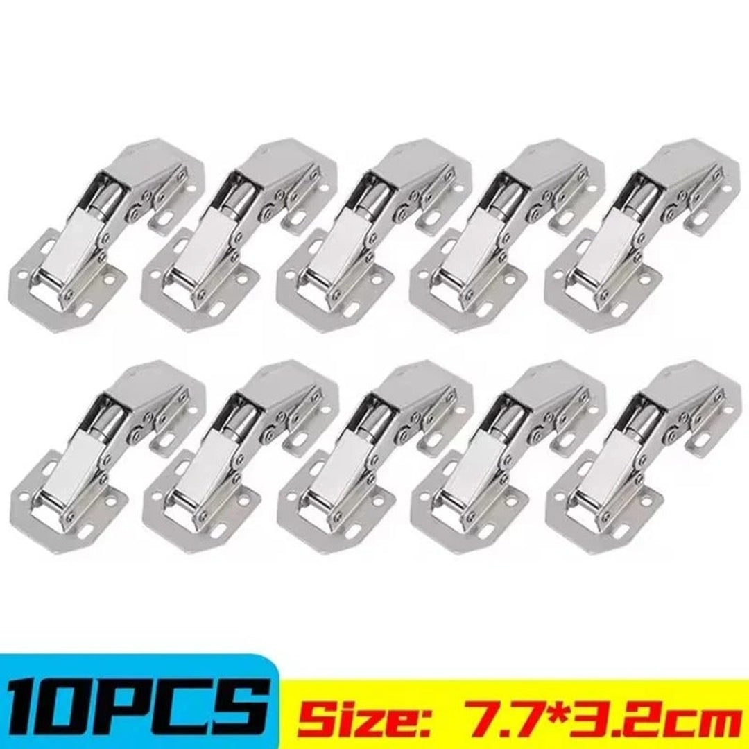 Cabinet Hinges Kitchen Angled Corner Stainless Steel Silver Door Hardware - Image 4