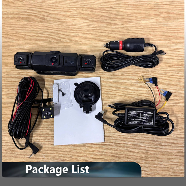 Car Dash Cam System 1080p Quad Camera With Night Vision And Parking Monitoring - Image 14