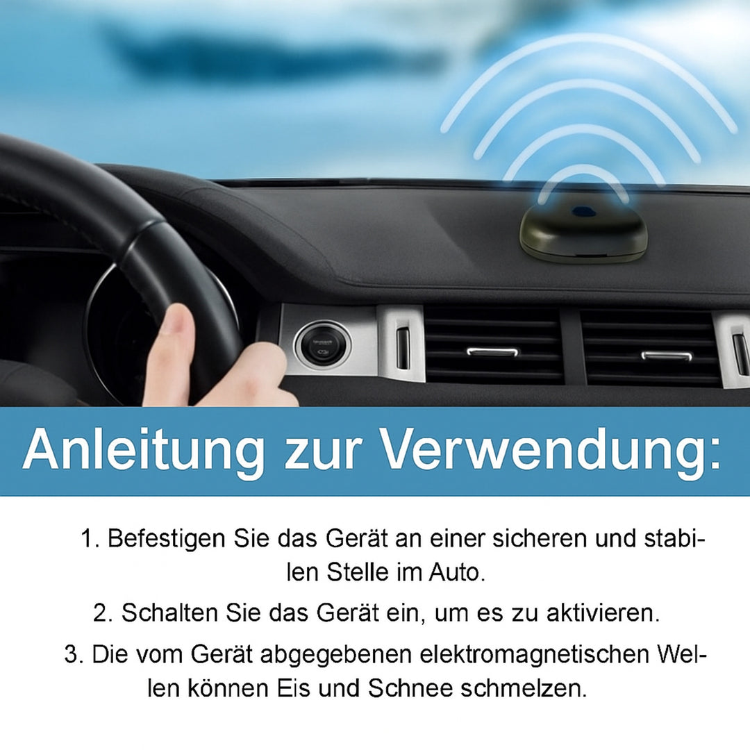 Car Defroster Device For Windshield Snow And Ice Prevention With Adhesive Dashboard Mount - Image 9