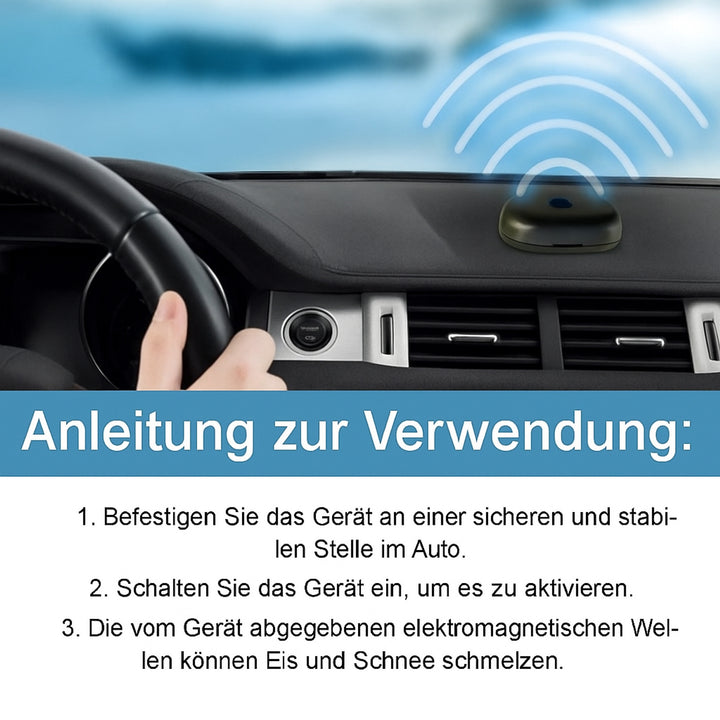 Car Defroster Device For Windshield Snow And Ice Prevention With Adhesive Dashboard Mount - Image 9