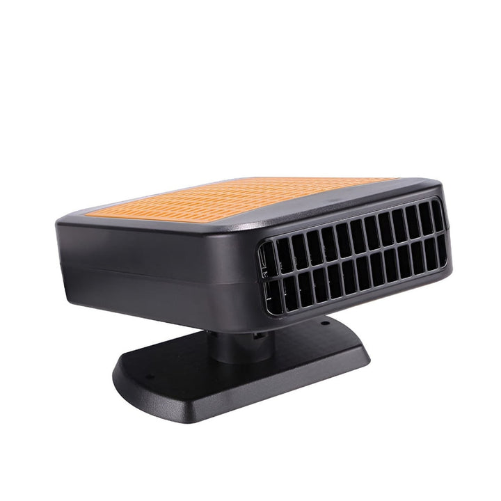 Car Defroster Portable Heater Windshield 12V With Swivel Base Black Orange Grille - Image 9