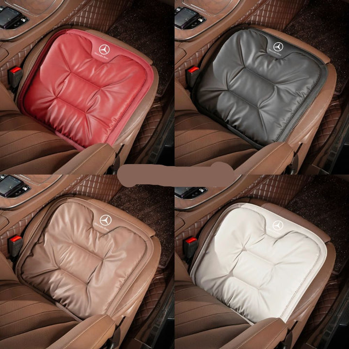 Car Seat Cushion Quilted Pad With Logo Trim Automotive Interior Accessory - Image 3