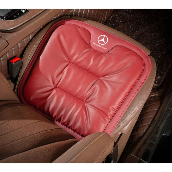 Car Seat Cushion Quilted Pad With Logo Trim Automotive Interior Accessory - Image 6