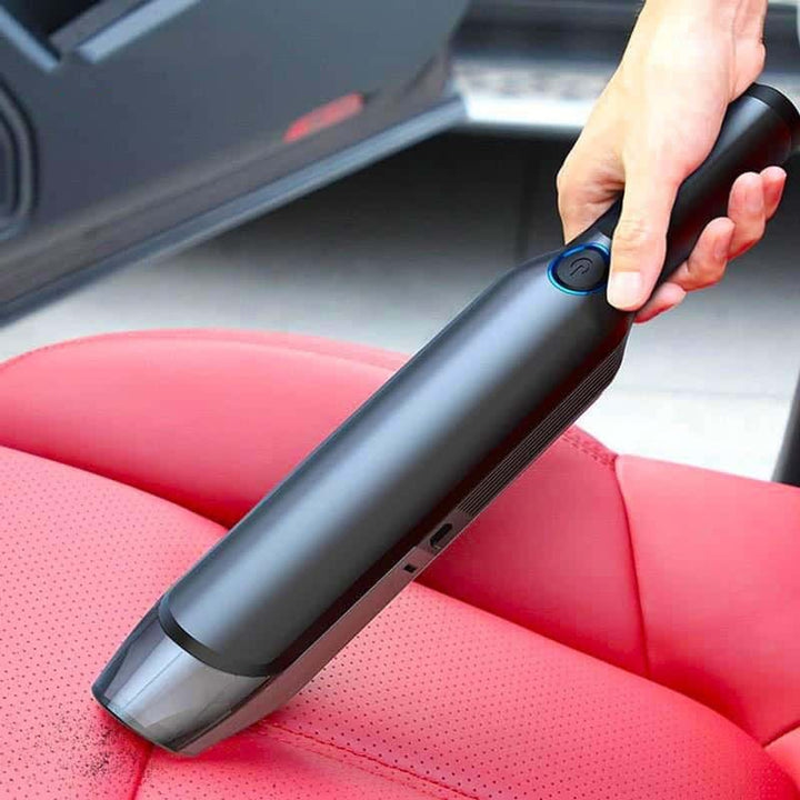 Car Vacuum Cleaner Handheld Cordless Plastic Transparent Dustbin Compact Stick Unit - Image 1