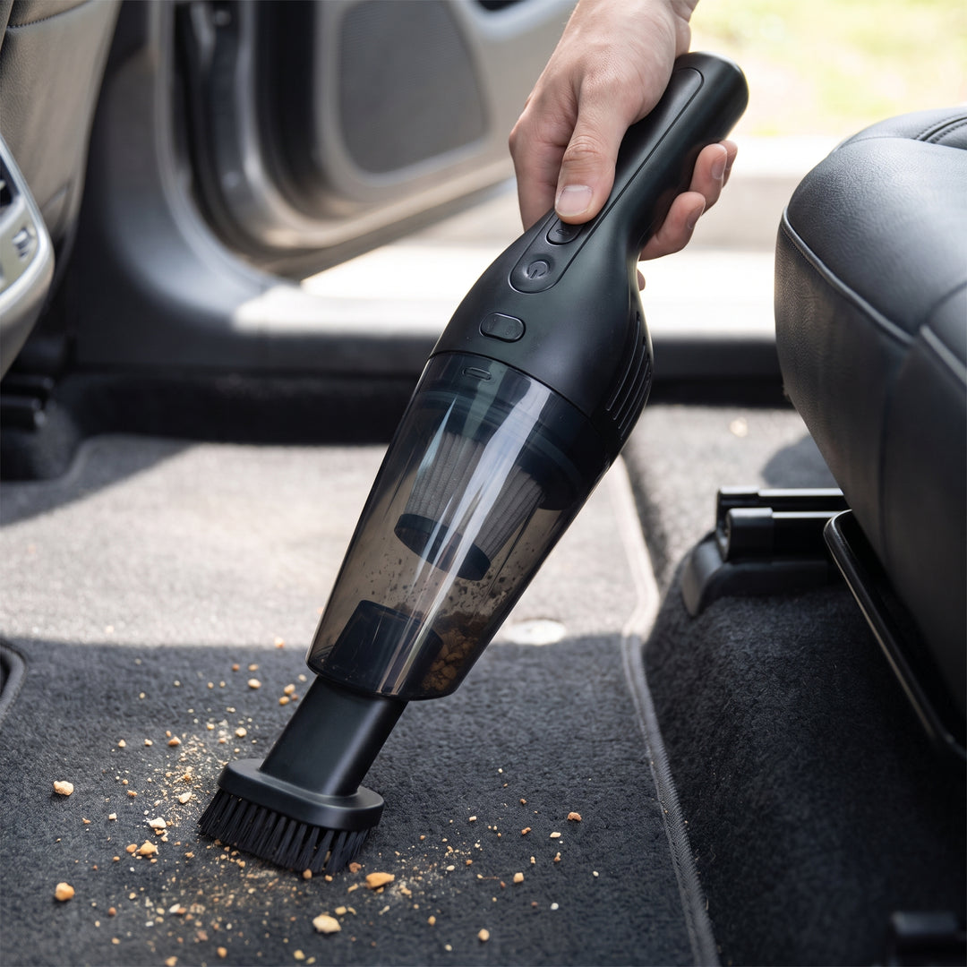 Car Vacuum Cleaner Handheld Cordless Plastic Transparent Dustbin Compact Stick Unit - Image 9
