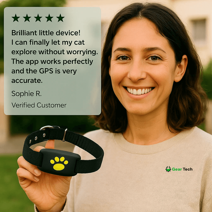Cat GPS Tracker Pet Tracking Device With Bell For Collar Mounted Safety - Image 8