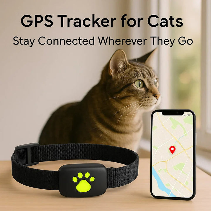 Cat GPS Tracker Pet Tracking Device With Bell For Collar Mounted Safety - Image 2
